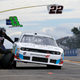 The MBM Motorsports group runs their older, non-factory supported Dodges where aerodynamics are less important—like in this photo, from the Watkins Glen International road course in 2015—because of its nose. Lean in and take a look at that indention. Photo credit: AP Photo/Mel Evans